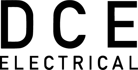 DCE Electrical logo white